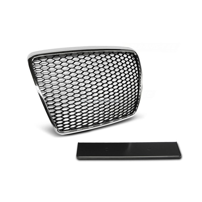 Chromgrill Audi A6 C6 RS-Style 09-11 GRAU14