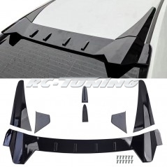 Gloss Black Roof Spoiler with Dummy Antenna for Honda Civic FK 16-20