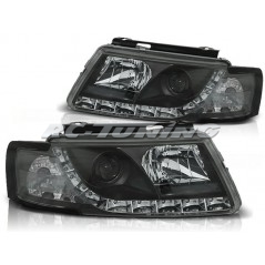 Front Headlights Daylight Volkswagen Passat B5 3B 11.96-08.00 Black