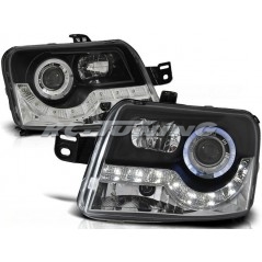 Fiat Panda 03- Daylight Front Headlights Black