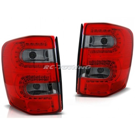 Chrysler Grand Cherokee 99-05.05 Red/Smoked Led Tail Lights