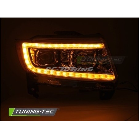 Tube Light Headlights for Chrysler Grand Cherokee 11-13