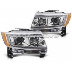 Tube Light Headlights for Chrysler Grand Cherokee 11-13