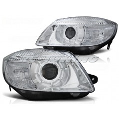 Headlights Skoda Roomster 06-03.10 Chrome