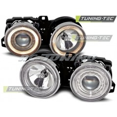 Phares Avant Angel Eyes BMW Serie 3 E30 11.82-06.94 Chrome