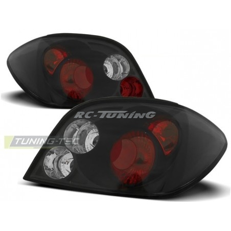 Peugeot 307 04.01-07 Black Rear Lights