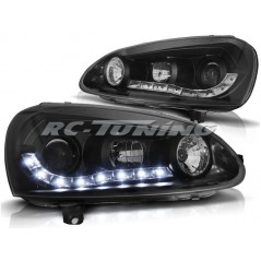 Volkswagen Golf 5 Daylight Front Headlights Black