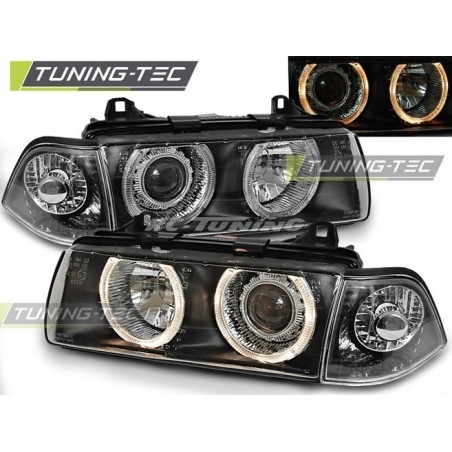 /Angel Eyes front headlights for BMW Serie 3 E36 SedanTouring 12.90-08.99