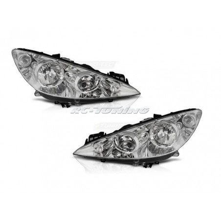 Chrome headlights for Peugeot 308 07-10