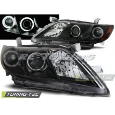 Angel Eyes Frontscheinwerfer Toyota Camry 6 XV40 06-09 Schwarz