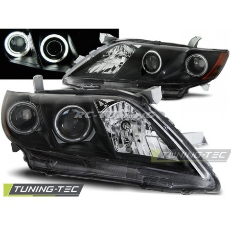 Angel Eyes Frontscheinwerfer Toyota Camry 6 XV40 06-09 Schwarz