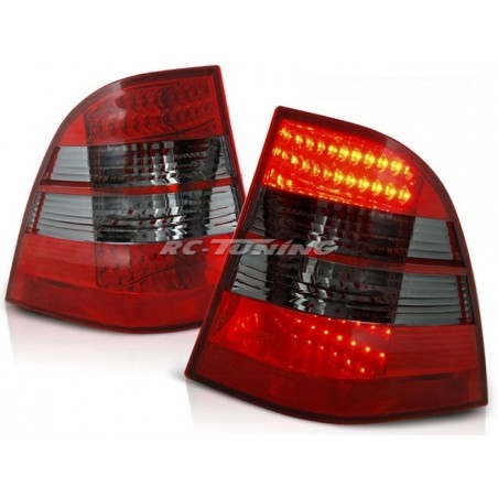 Feux Arrière Mercedes ML W163 03.98-05 à Leds Rouge/Fumé