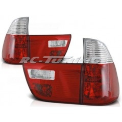 BMW X5 E53 09.99-10.03 Rear Lights Red/Clear