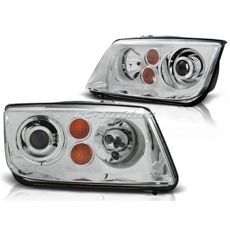 Front Headlights Volkswagen Bora 09.98-05.05 Chrome