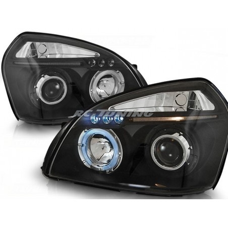 Angel Eyes Frontscheinwerfer Hyundai Tucson 07.04-10 Schwarz